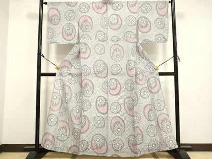 平和屋着物∴極上 夏物 浴衣 有松鳴海絞り 舞花文 綿 逸品 未使用 DZAA20270kh5