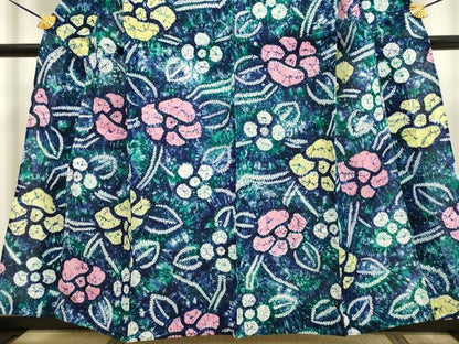 平和屋着物∴極上 夏物 浴衣 有松鳴海絞り 草花文 綿 逸品 DZAA20282kh5