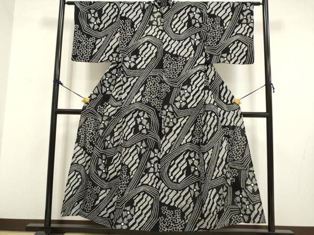 平和屋着物∴極上 夏物 浴衣 有松鳴海絞り 舞花文 綿 逸品 DZAA20283kh5