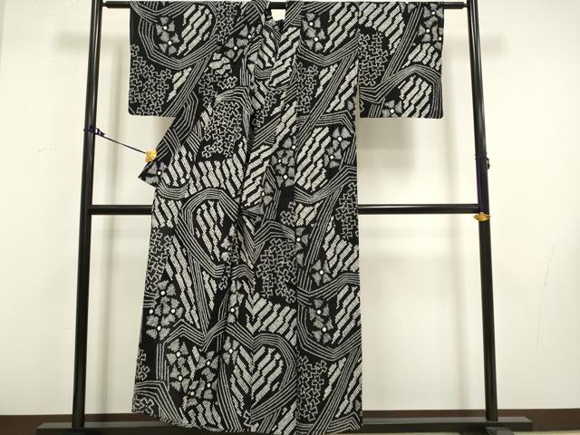 平和屋着物∴極上 夏物 浴衣 有松鳴海絞り 舞花文 綿 逸品 DZAA20283kh5