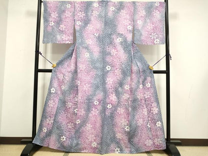平和屋着物∴極上 夏物 竹田嘉兵衛商店 絞りの開祖 竹田庄九郎 浴衣 有松鳴海絞り 舞花文 三越扱い 綿 逸品 DZAA20288kh5