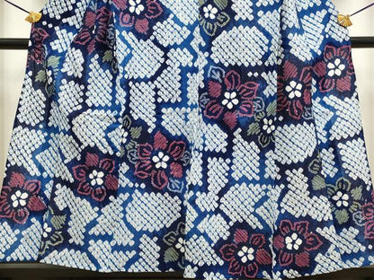 平和屋着物∴極上 夏物 浴衣 有松鳴海絞り 草花文 綿 逸品 DZAA20293kh5