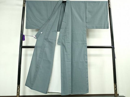 平和屋本店■極上　男性　紬　単衣　市松綾織　御召御納戸色　逸品　DZAA2030kh4 - 平和屋