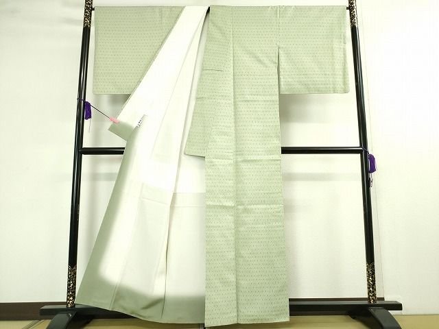 平和屋本店■最高級　人間国宝　北村武資　経錦　花菱　白緑色地　逸品　DZAA2051kh4 - 平和屋