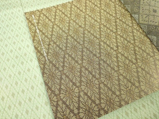 平和屋本店■最高級　人間国宝　北村武資　経錦　花菱　白緑色地　逸品　DZAA2051kh4 - 平和屋