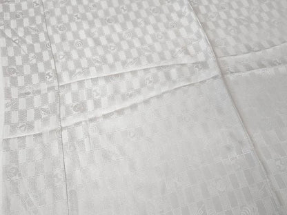 平和屋本店■上質な長襦袢　単衣　宝尽くし　市松紋紗　半衿刺繍　やまと誂製　逸品　未使用　DZAA2071kh4 - 平和屋