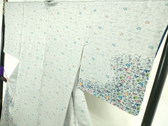 平和屋本店■極上　城間栄順　本場琉球紅型　訪問着　舞花文　逸品　未使用　DZAA2118kh4 - 平和屋