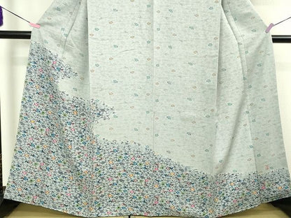 平和屋本店■極上　城間栄順　本場琉球紅型　訪問着　舞花文　逸品　未使用　DZAA2118kh4 - 平和屋