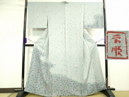 平和屋本店■極上　城間栄順　本場琉球紅型　訪問着　舞花文　逸品　未使用　DZAA2118kh4 - 平和屋