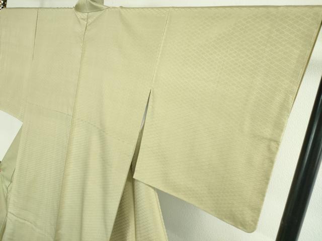 平和屋本店■極上　本場琉球　南風原花織　手織　赤嶺忠作　砂色地　証紙付き　逸品　未使用　DZAA2134kh4 - 平和屋