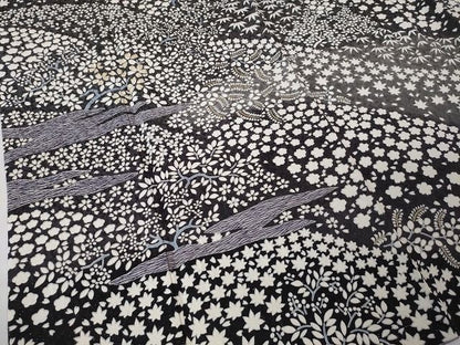 平和屋本店■極上　中国三大刺繍　相良刺繍　訪問着　おぼろ染め　吉祥花文　暈し染め　銀通し地　逸品　DZAA2178kh4 - 平和屋