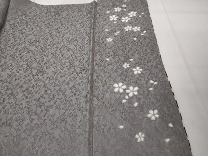 平和屋本店■極上　中国三大刺繍　相良刺繍　訪問着　おぼろ染め　吉祥花文　暈し染め　銀通し地　逸品　DZAA2178kh4 - 平和屋