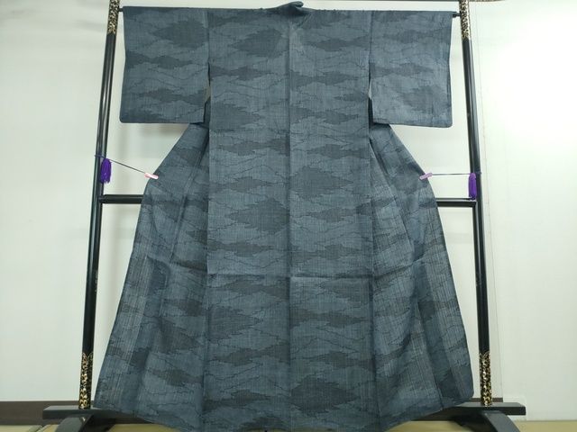 平和屋本店■極上　夏物　重要無形文化財　本場宮古上布　苧麻　霞文　逸品　DZAA2206kh4 - 平和屋