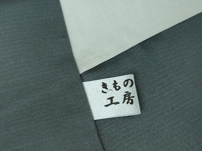 平和屋本店●極上 伝統工芸士 曽根武勇 訪問着 お召地 格子 暈し染め 逸品 DZAA2243kh5