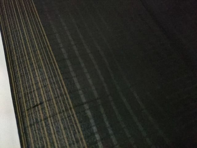 平和屋本店■極上　夏物　男性　紗紬　格子　キングサイズ　逸品　DZAA2249kh4 - 平和屋