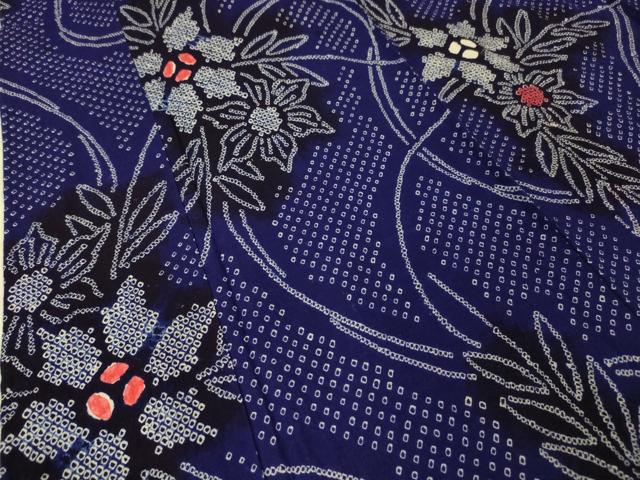 平和屋本店■極上　夏物　浴衣　有松鳴海絞り　草花文　綿　逸品　未使用　DZAA2401kh4 - 平和屋