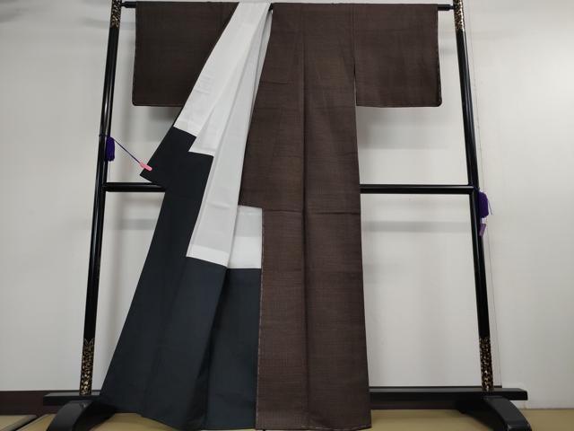 平和屋本店■極上　国指定重要無形文化財　本場久米島紬　手織　証紙付き　逸品　未使用　DZAA2521kh5 - 平和屋