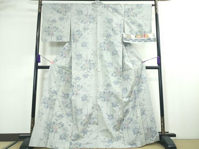 平和屋本店■極上　都喜ヱ門　本場大島紬　花に乾杯　藤絹織物謹製　証紙付き　逸品　DZAA2524kh5 - 平和屋