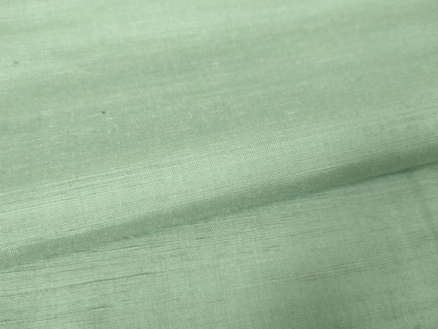平和屋本店■極上　紅花紬　米沢　単衣　薄青竹色地　逸品　DZAA2565kh5 - 平和屋
