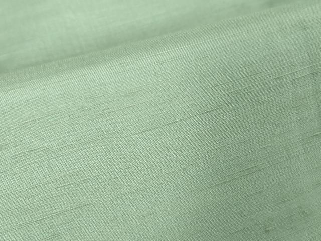 平和屋本店■極上　紅花紬　米沢　単衣　薄青竹色地　逸品　DZAA2565kh5 - 平和屋