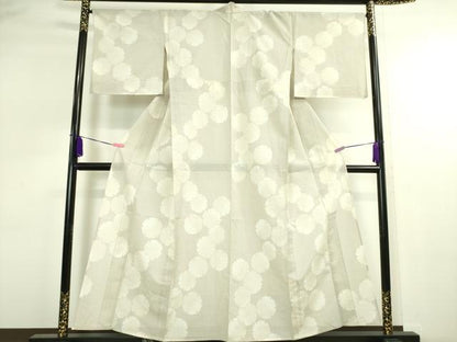 平和屋本店■極上　夏物　大島紬　夏大島　雪輪重ね　逸品　未使用　DZAA2567kh5 - 平和屋