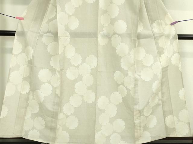 平和屋本店■極上　夏物　大島紬　夏大島　雪輪重ね　逸品　未使用　DZAA2567kh5 - 平和屋