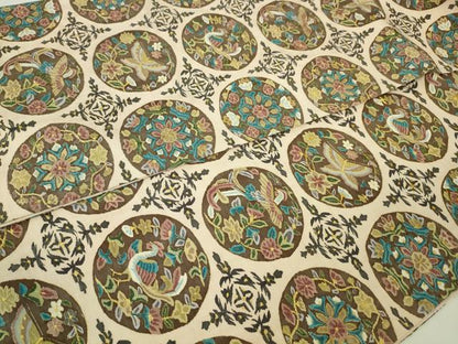 平和屋本店■最高級　明綴れ　全通柄袋帯　花鳥文舞蝶文　金糸　逸品　DZAA2580kh5