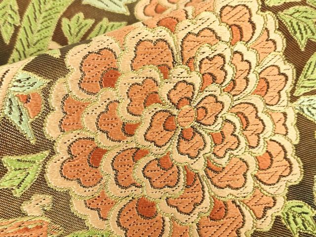 平和屋本店■極上　西陣　川島織物　六通柄　本袋帯　唐織　鳳凰草花文　黒地　金糸　逸品　DZAA2581kh5 - 平和屋