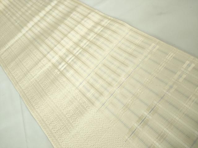 平和屋本店■極上　本場筑前博多織　八寸名古屋帯　吉野間道　逸品　未使用　DZAA2604kh5 - 平和屋