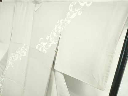 平和屋本店■極上　訪問着　葡萄唐草文　金彩　薄梅鼠色地　染の近江謹製　逸品　DZAA2606kh5 - 平和屋