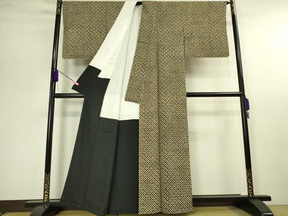 平和屋本店■極上　銀座　志ま亀　小紋　花並べ　たとう紙付き　逸品　未使用　DZAA2608kh5 - 平和屋