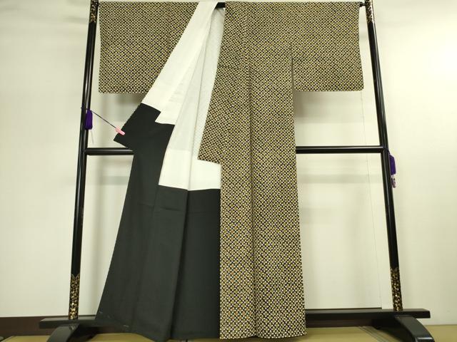 平和屋本店■極上　銀座　志ま亀　小紋　花並べ　たとう紙付き　逸品　未使用　DZAA2608kh5 - 平和屋