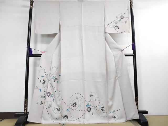 平和屋本店■極上　訪問着　松竹梅唐草文　薄桜色地　金彩　反端付き　逸品　DZAA2612kh5 - 平和屋