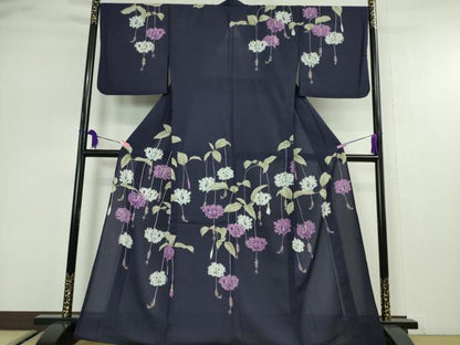 平和屋本店■極上　夏物　撫松庵　セオアルファ　訪問着　紅梅織　月下美人　洗える着物　逸品　DZAA2623kh5 - 平和屋