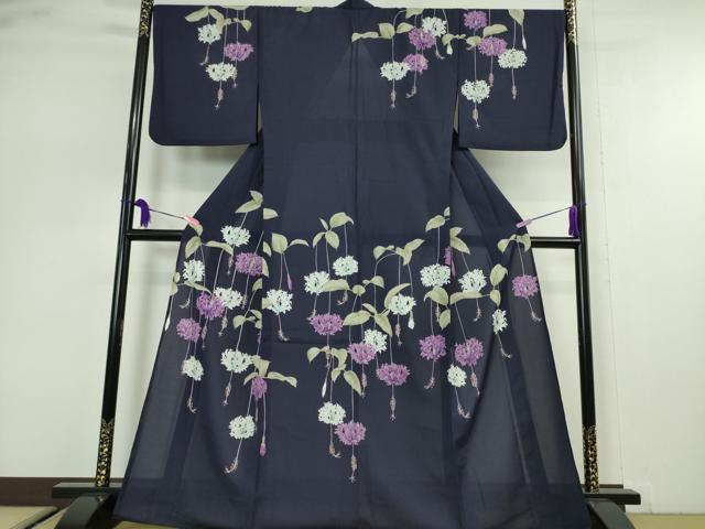 平和屋本店■極上　夏物　撫松庵　セオアルファ　訪問着　紅梅織　月下美人　洗える着物　逸品　DZAA2623kh5 - 平和屋