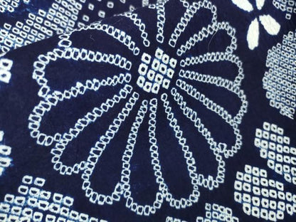 平和屋本店■極上　夏物　浴衣　有松鳴海絞り　流水花文　綿　逸品　DZAA2645kh5 - 平和屋