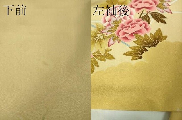 平和屋本店■極上　本加賀友禅作家　束藤岳　訪問着　草花文　逸品　DZAA2713kh5 - 平和屋
