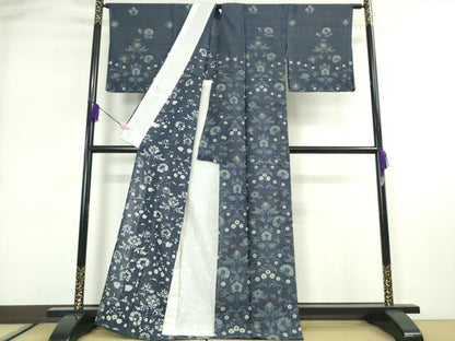 平和屋本店■極上　夏物　染織の名門　しょうざん 生紬　訪問着　花唐草文　逸品　DZAA2720kh5 - 平和屋
