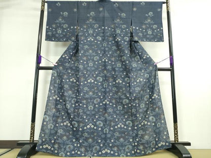 平和屋本店■極上　夏物　染織の名門　しょうざん 生紬　訪問着　花唐草文　逸品　DZAA2720kh5 - 平和屋