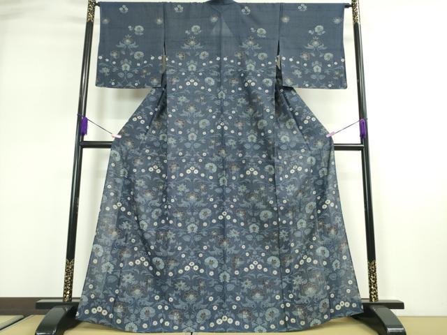 平和屋本店■極上　夏物　染織の名門　しょうざん 生紬　訪問着　花唐草文　逸品　DZAA2720kh5 - 平和屋