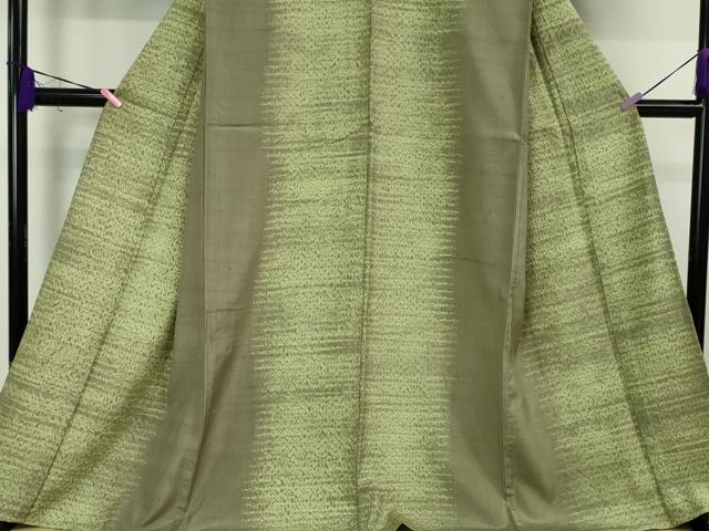 平和屋本店■極上　生紬　単衣　杢目絞り　間道　逸品　DZAA2745kh5 - 平和屋
