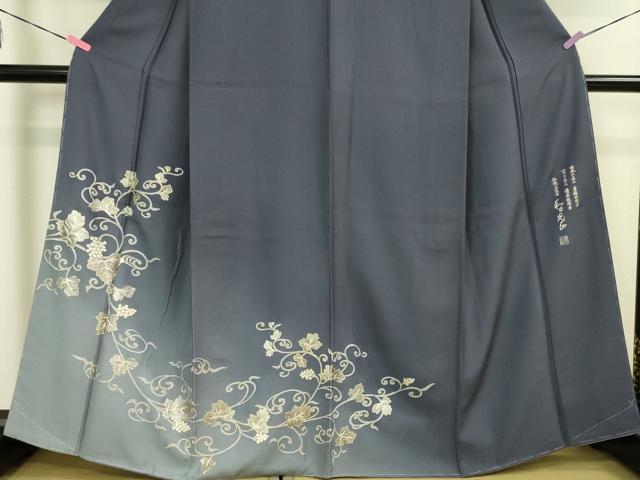 平和屋本店■極上　金彩友禅　卓越技能者・名工・和田光正　訪問着　葡萄唐草文　暈し染め　金銀彩　逸品　未使用　DZAA2747kh5 - 平和屋
