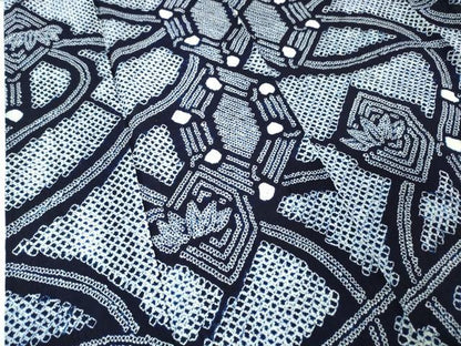 平和屋本店■極上　夏物　浴衣　有松鳴海絞り　流水笹文　綿　逸品　未使用　DZAA2920kh5