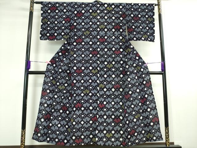 平和屋本店■極上　夏物　浴衣　有松鳴海絞り　花菱並べ　綿　逸品　DZAA2922kh5 - 平和屋