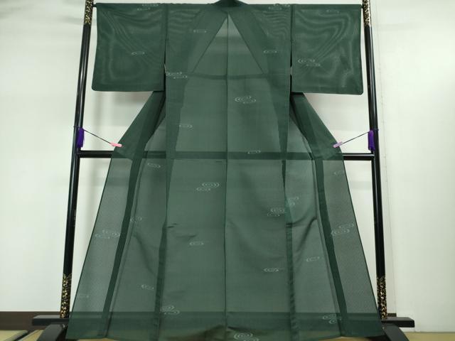 平和屋本店■極上　夏物　夏お召　縦絽　観世水　逸品　未使用　DZAA2941kh5 - 平和屋