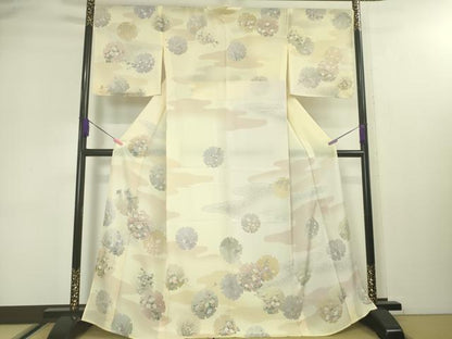 平和屋本店■極上　夏物　訪問着　絽　雪輪吉祥花文　暈し染め　反端付き　逸品　未使用　DZAA3069kh5 - 平和屋
