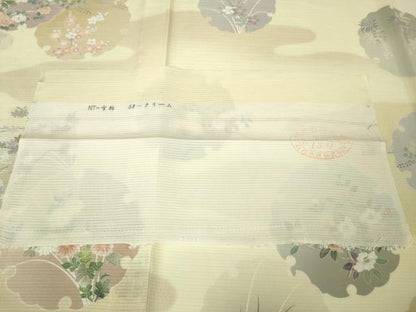 平和屋本店■極上　夏物　訪問着　絽　雪輪吉祥花文　暈し染め　反端付き　逸品　未使用　DZAA3069kh5 - 平和屋