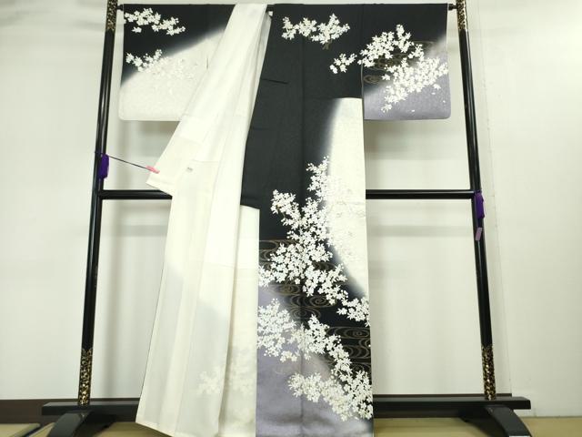 平和屋本店■極上　訪問着　駒刺繍　総刺繍　枝桜　暈し染め　金糸　逸品　DZAA3081kh5 - 平和屋