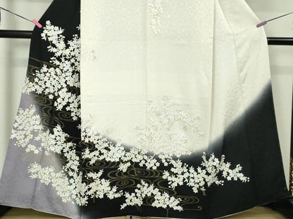 平和屋本店■極上　訪問着　駒刺繍　総刺繍　枝桜　暈し染め　金糸　逸品　DZAA3081kh5 - 平和屋