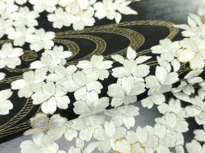 平和屋本店■極上　訪問着　駒刺繍　総刺繍　枝桜　暈し染め　金糸　逸品　DZAA3081kh5 - 平和屋